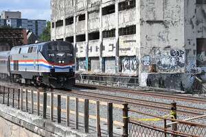 Amtrak resumes service past Albany's crumbling Central Warehouse