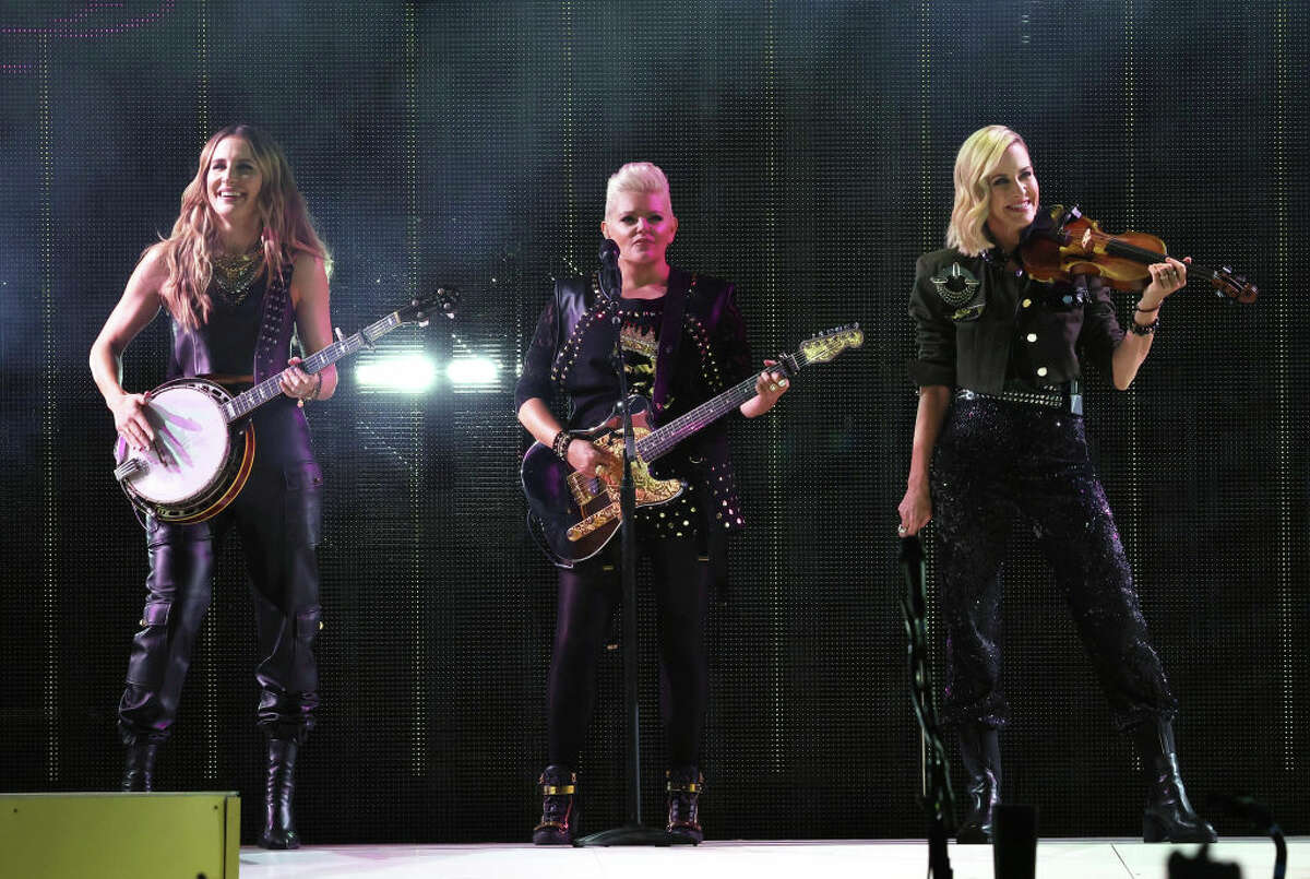 Emily Strayer, Natalie Maines and Martie Maguire of the Chicks perform at Northwell Health at Jones Beach Theater on July 2, 2022, in Wantagh, N.Y.