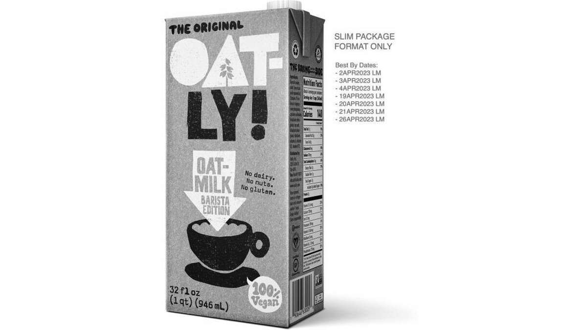 The FDA announced a recall of products from at least 10  Lyons Magnus brands, including the popular Oatly almond milk. 