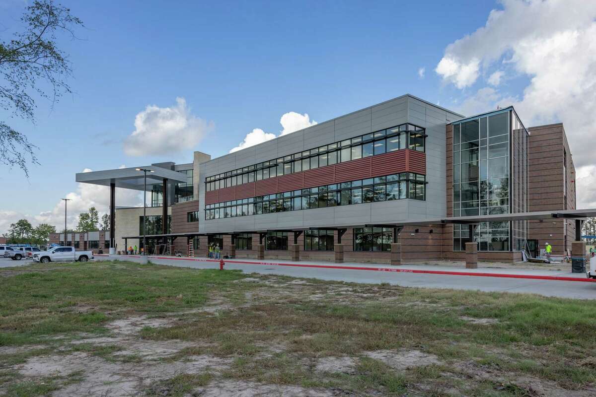 Autumn Ridge Middle School undergoes finishing touches this summer. It opens this month.