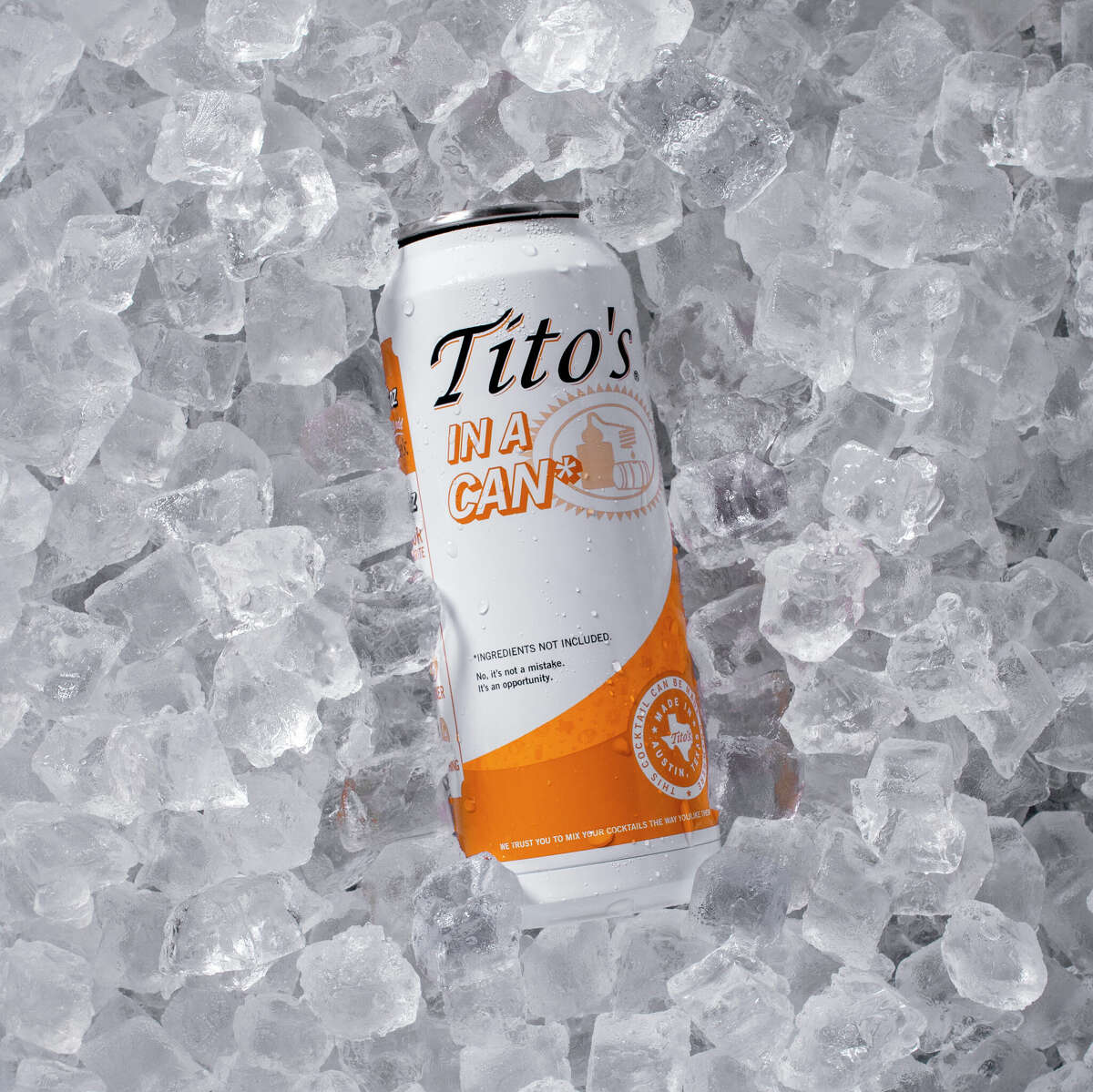 Tito's is selling an empty can, and the possibilities are endless.