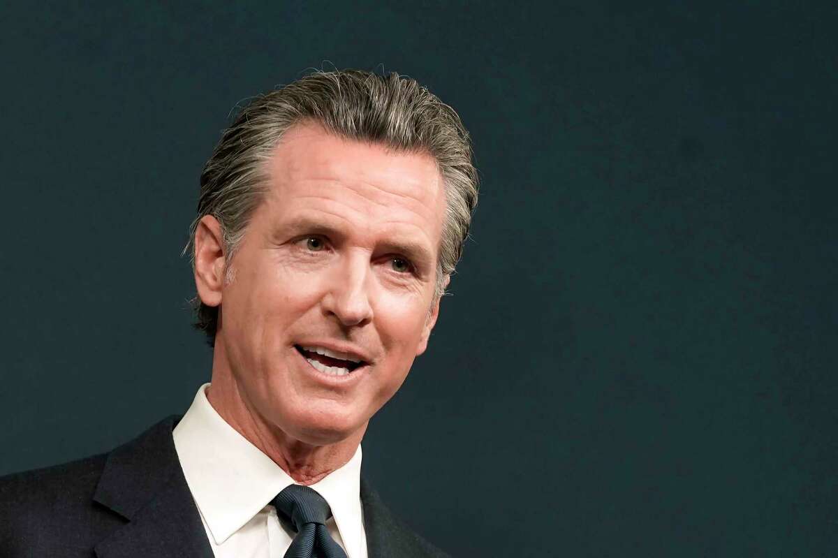 California Gov. Gavin Newsom discusses the Supreme Court's decision to overturn Roe v. Wade during a news conference in Sacramento, Calif. on June 24, 2022. Newsom keeps fundraising edge thanks to wealthy Bay Area donors.