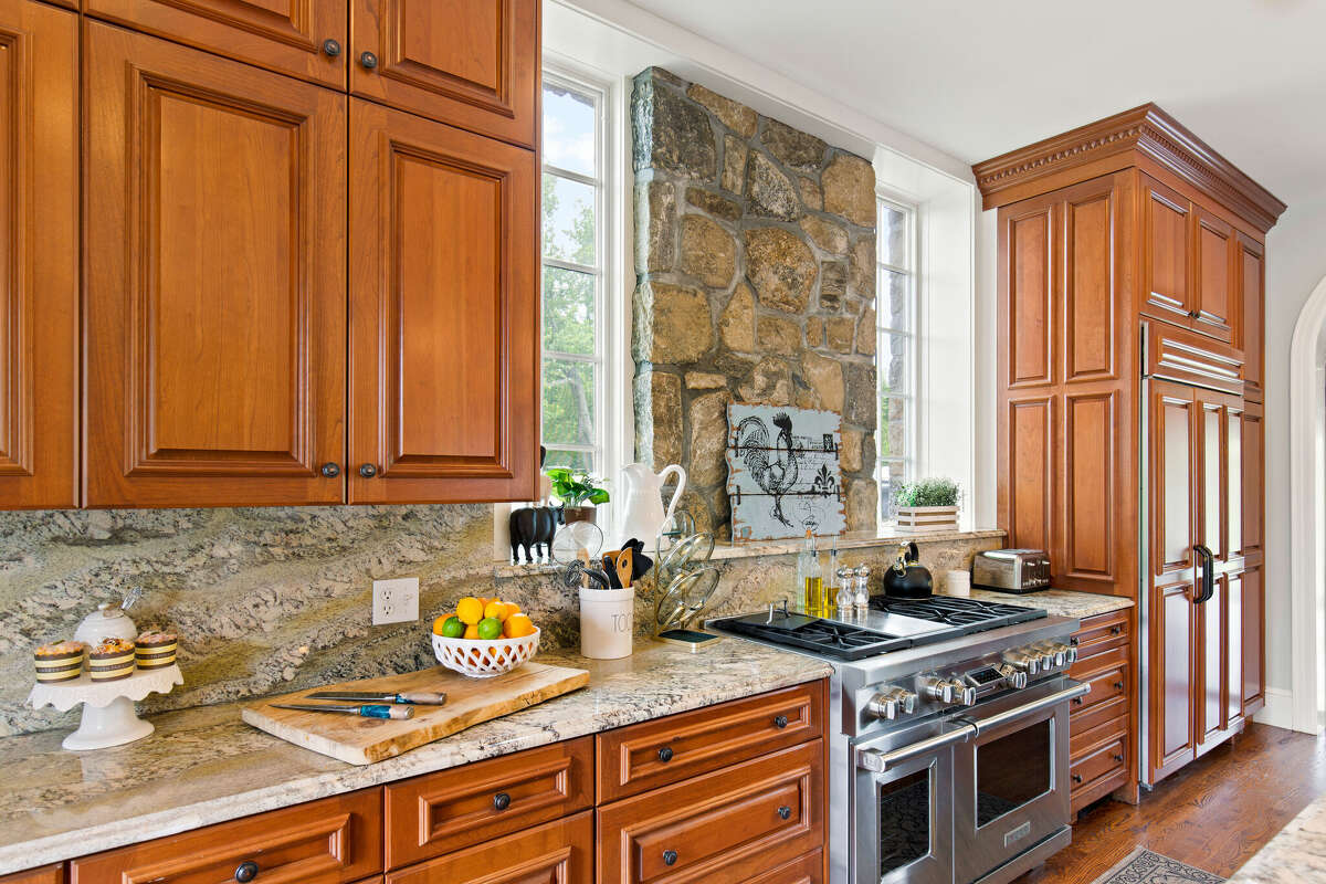 The kitchen in the home on 1428 Monroe Turnpike in Monroe, Conn., which was built in 1936 by Freemasons.