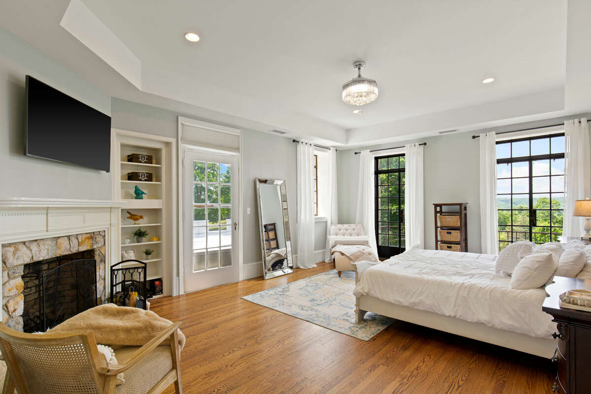 A bedroom in the home on 1428 Monroe Turnpike in Monroe, Conn., which was built in 1936 by Freemasons.