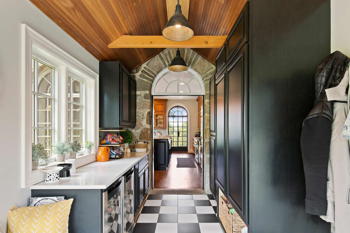 A passthrough in the home on 1428 Monroe Turnpike in Monroe, Conn., which was built in 1936 by Freemasons.