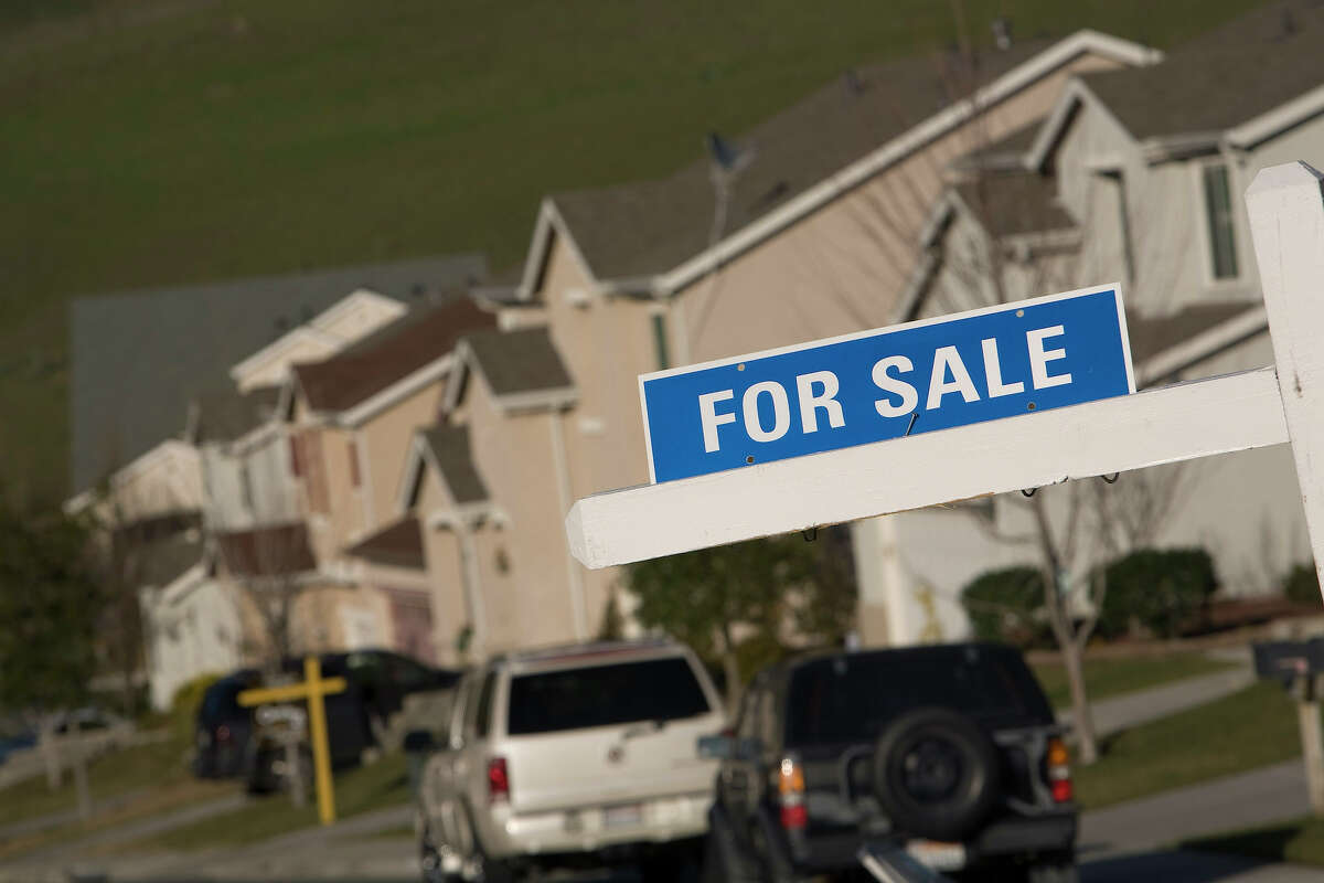 File photo of a "for sale" sign on a single family home in Vallejo.