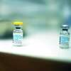 FILE - Empty vials of vaccines against monkeypox lie on a table after being used to vaccinate people at a medical center in Barcelona, Spain, Tuesday, July 26, 2022.