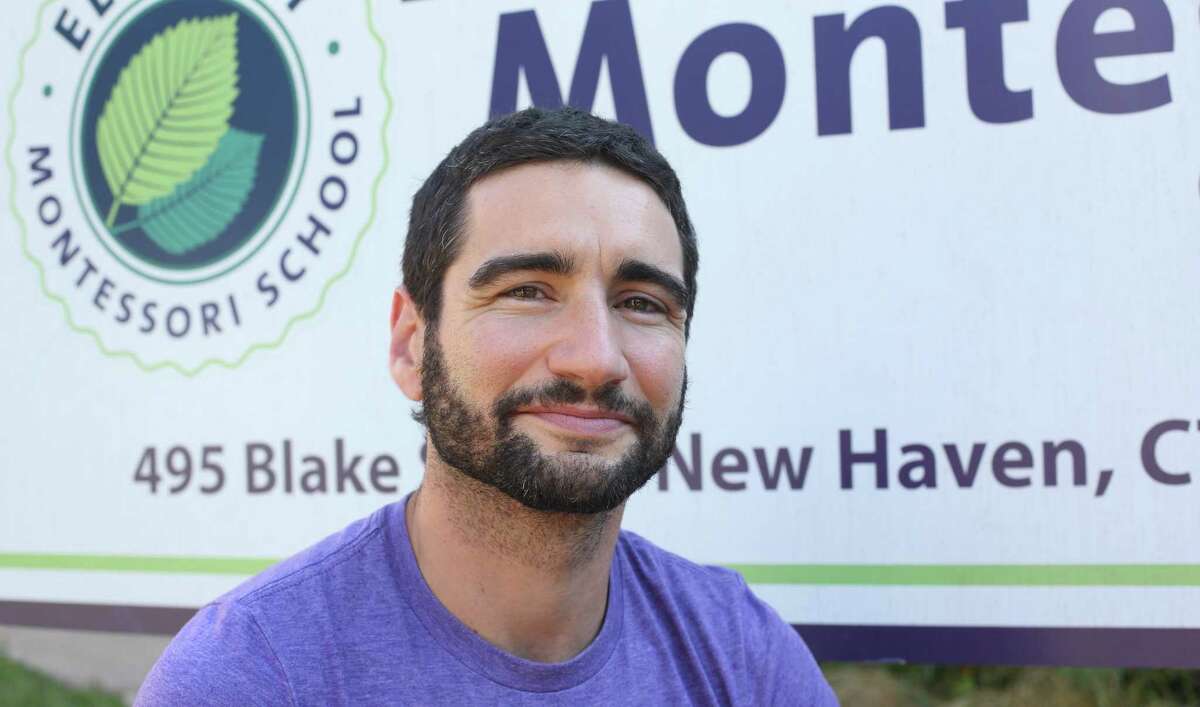 David Weinreb, a teacher at Elm City Montessori Schooland member of the city’s LGBTQ+ Youth Task Force since 2018. “We want to make sure that student preference and safety are prioritized,” Weinreb said.
