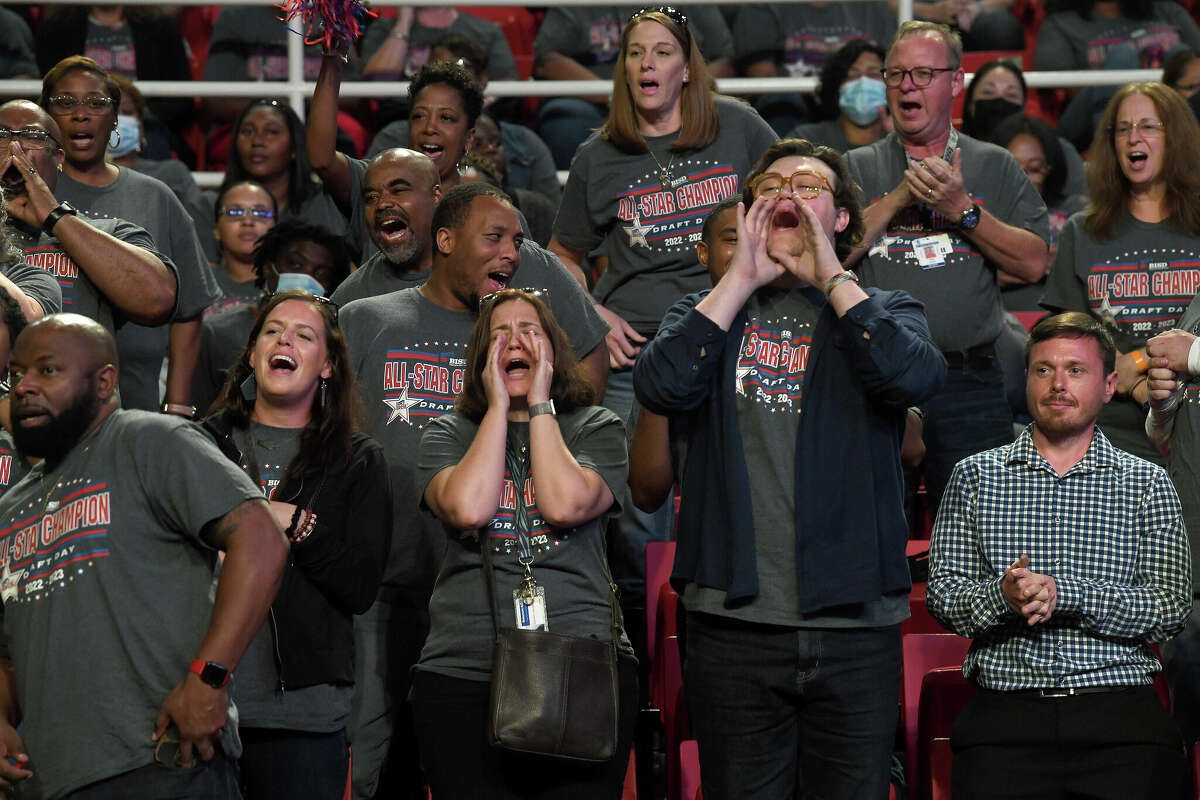 Beaumont ISD held its annual convocation Tuesday at the Montagne Center. Photo made Tuesday, August 2, 2022. Kim Brent/The Enterprise