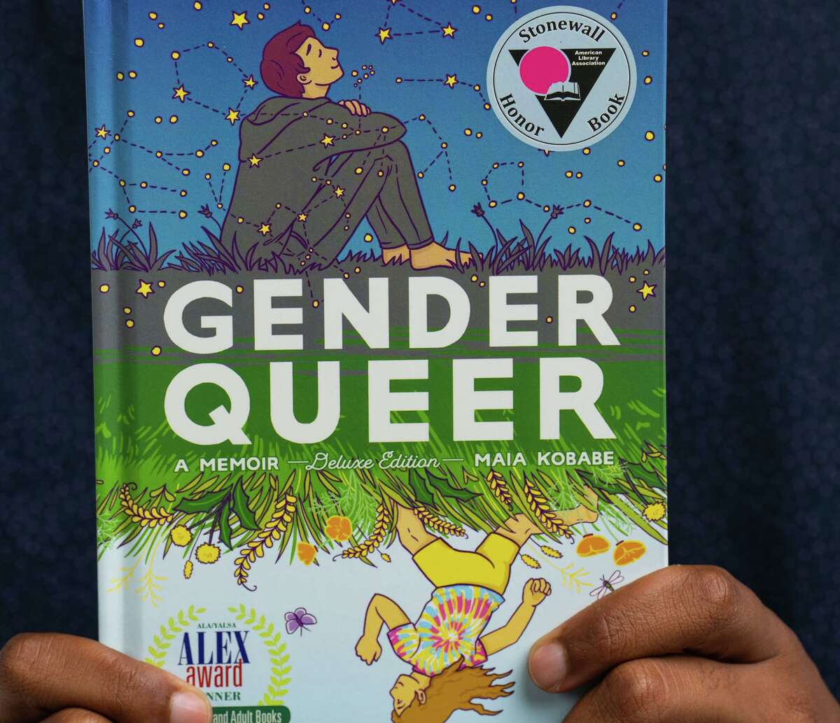 “Gender Queer” by Maia Kobabe, photographed on July 19, has stirred up concerns in Greenwich. But there has been no attempt to have it removed from Greenwich Library’s collection.