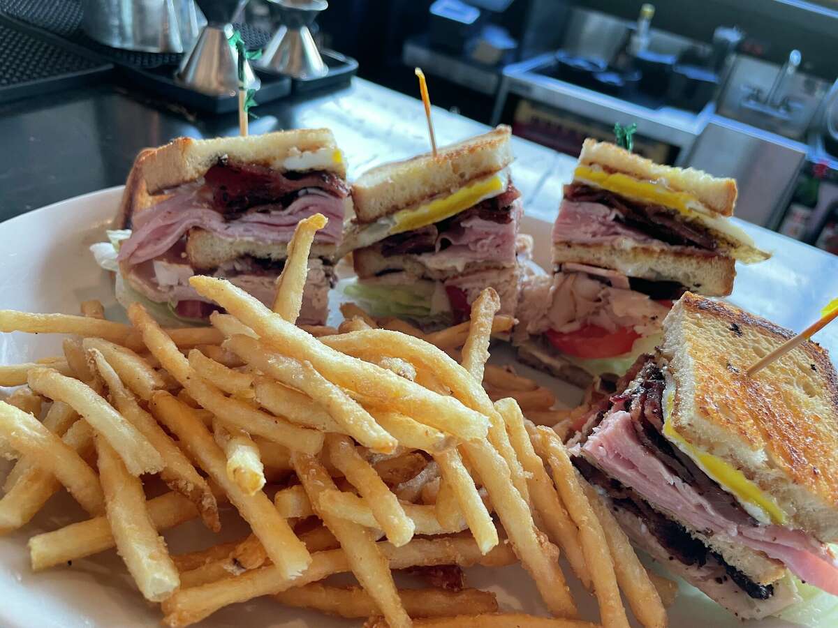 The JK Club sandwich with house fries at Down on Grayson