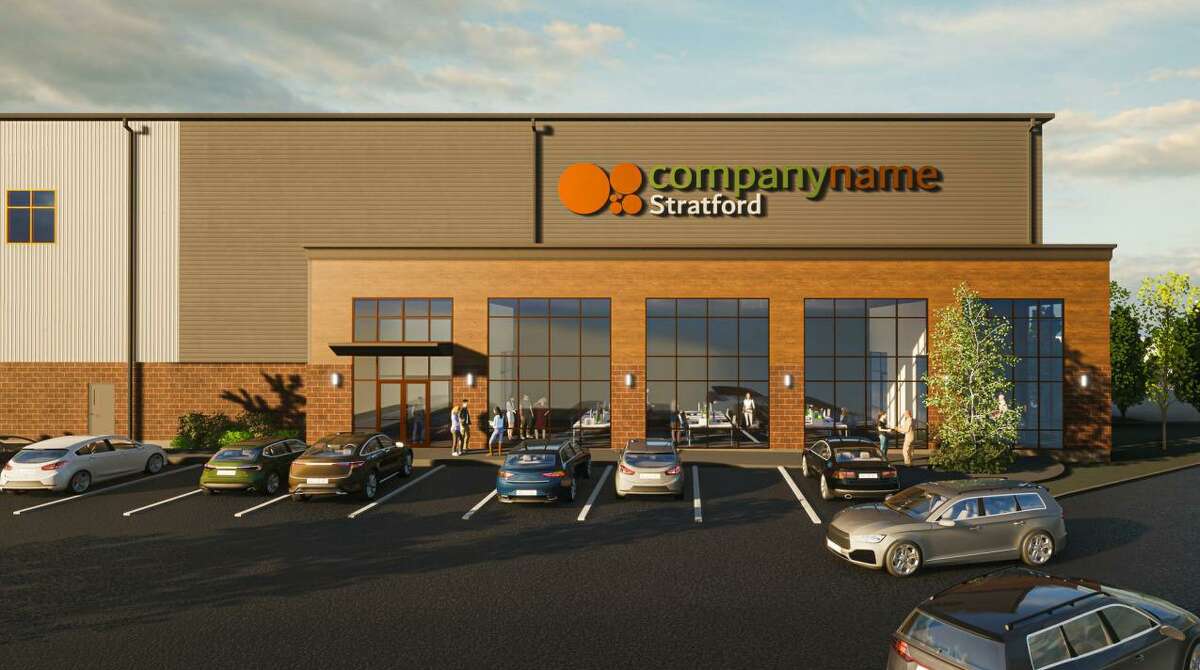 Renderings show a planned 230,000-square-foot warehouse and distribution center proposed for West Broad Street in Stratford, Conn.