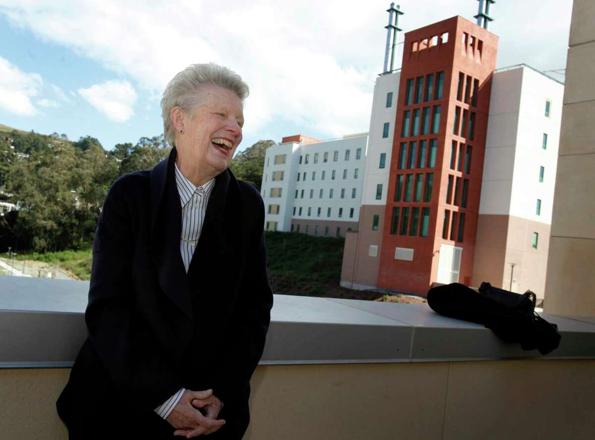 Former San Francisco Supervisor and City Attorney Louise Renne, shown in 2011 at Laguna Honda hospital, has played an instrumental role in helping to rebuild the 156-year-old local institution.