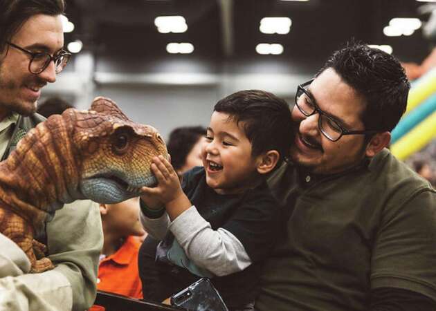 Story photo for Jurassic Quest show brings rideable dinosaurs and interactive fossil digs to Houston.