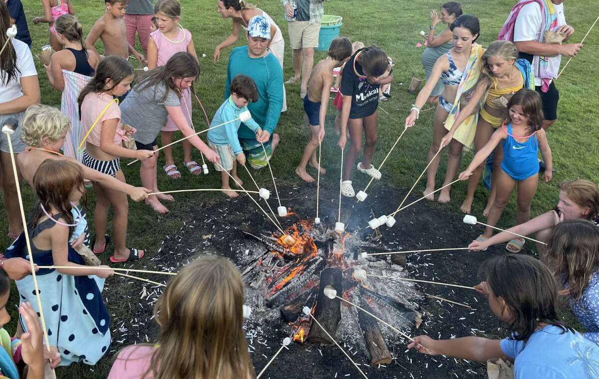 It is no holds barred as children make s'mores until they can eat no more at the club.