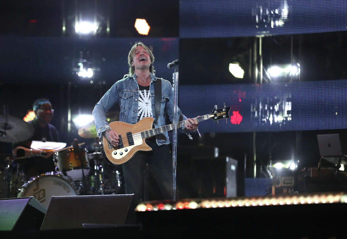 Keith Urban, shown playing at the Houston Livestock Show and Rodeo in March 1, will give two shows at the San Antonio Stock Show & Rodeo on Feb. 18.