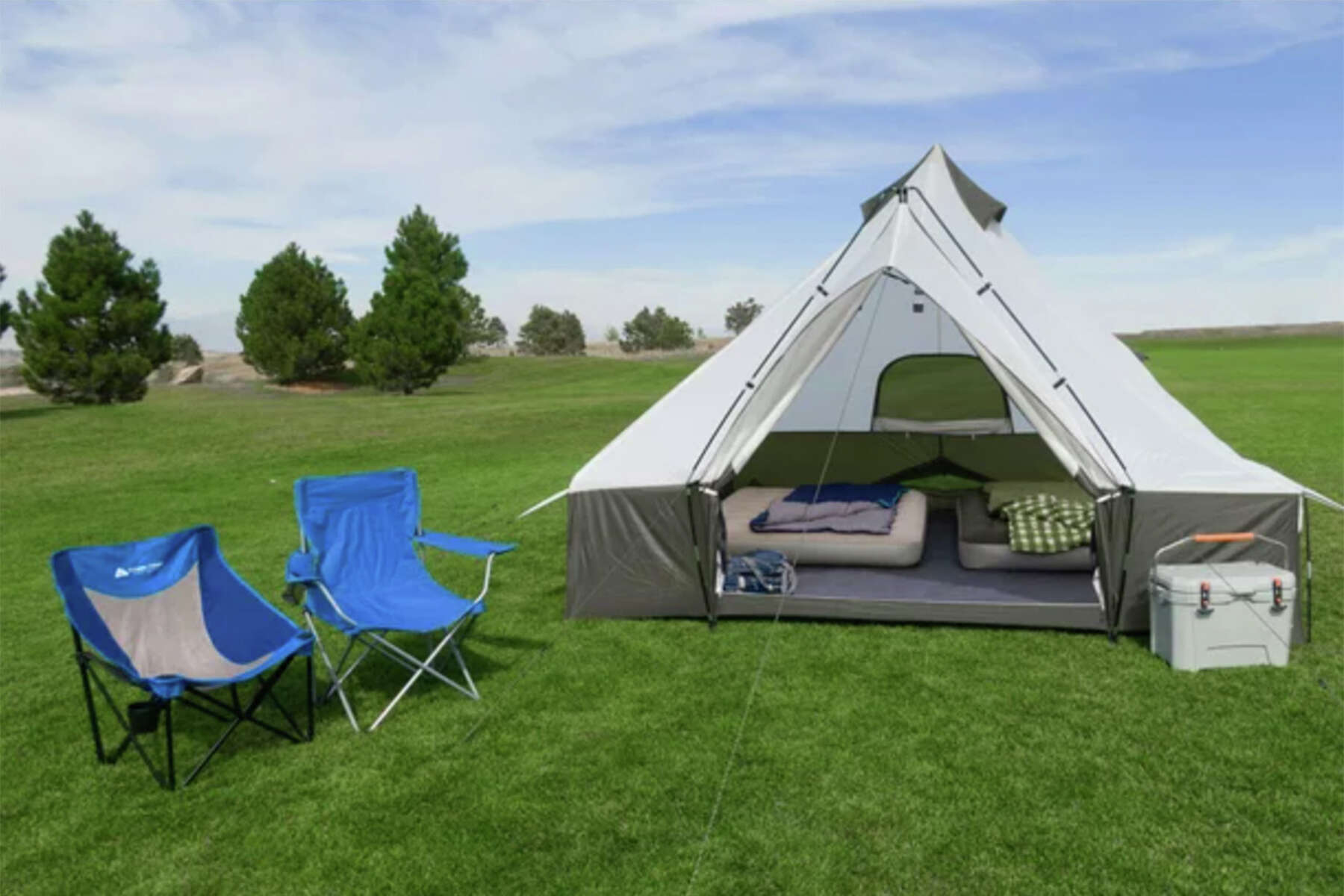 This Ozark Trail tent fits 8 people for 