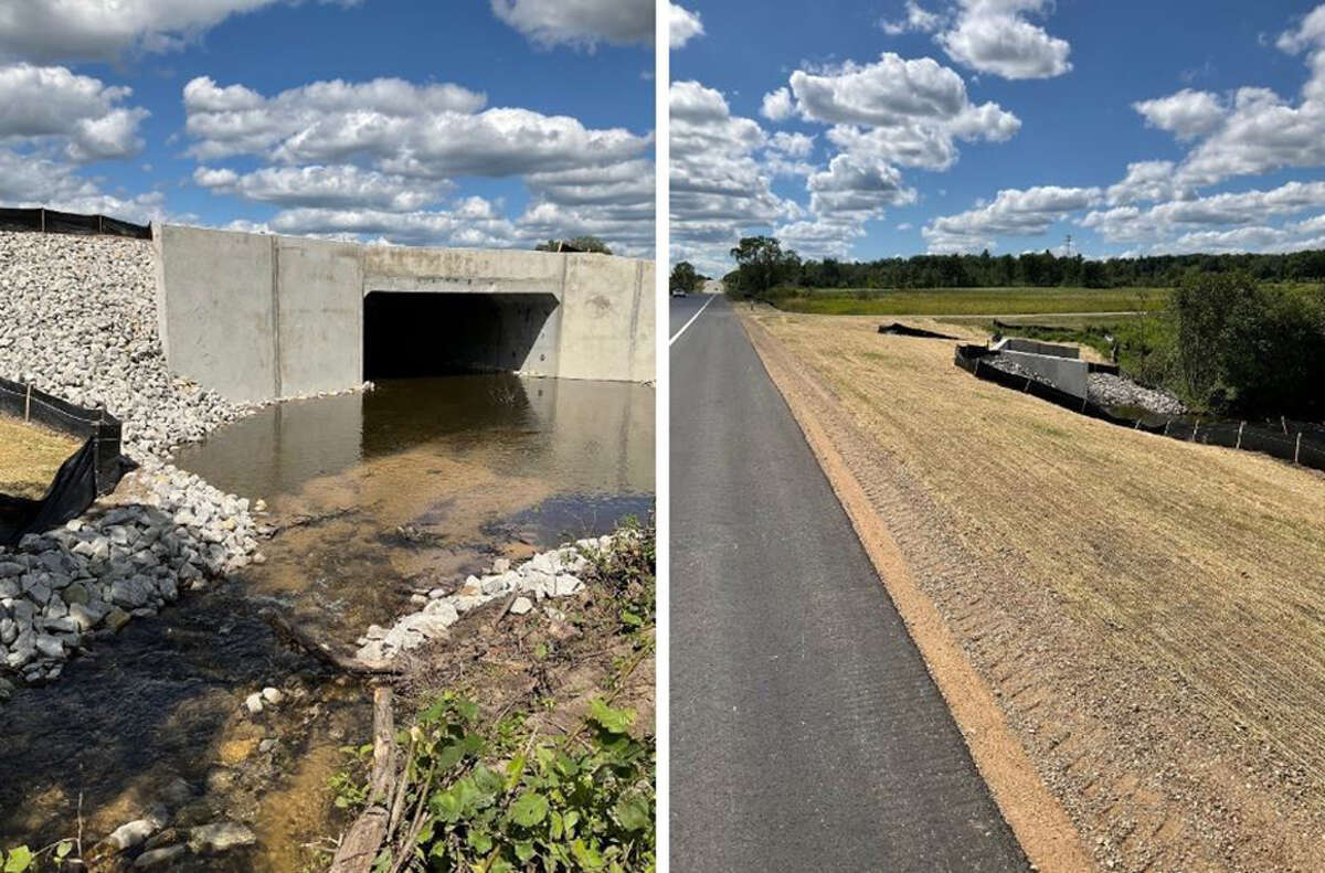Gov. Gretchen Whitmer recently announced the completion of four road projects, including the culvert replacement on 19 Mile Road over Dalziel Creek in Mecosta County.