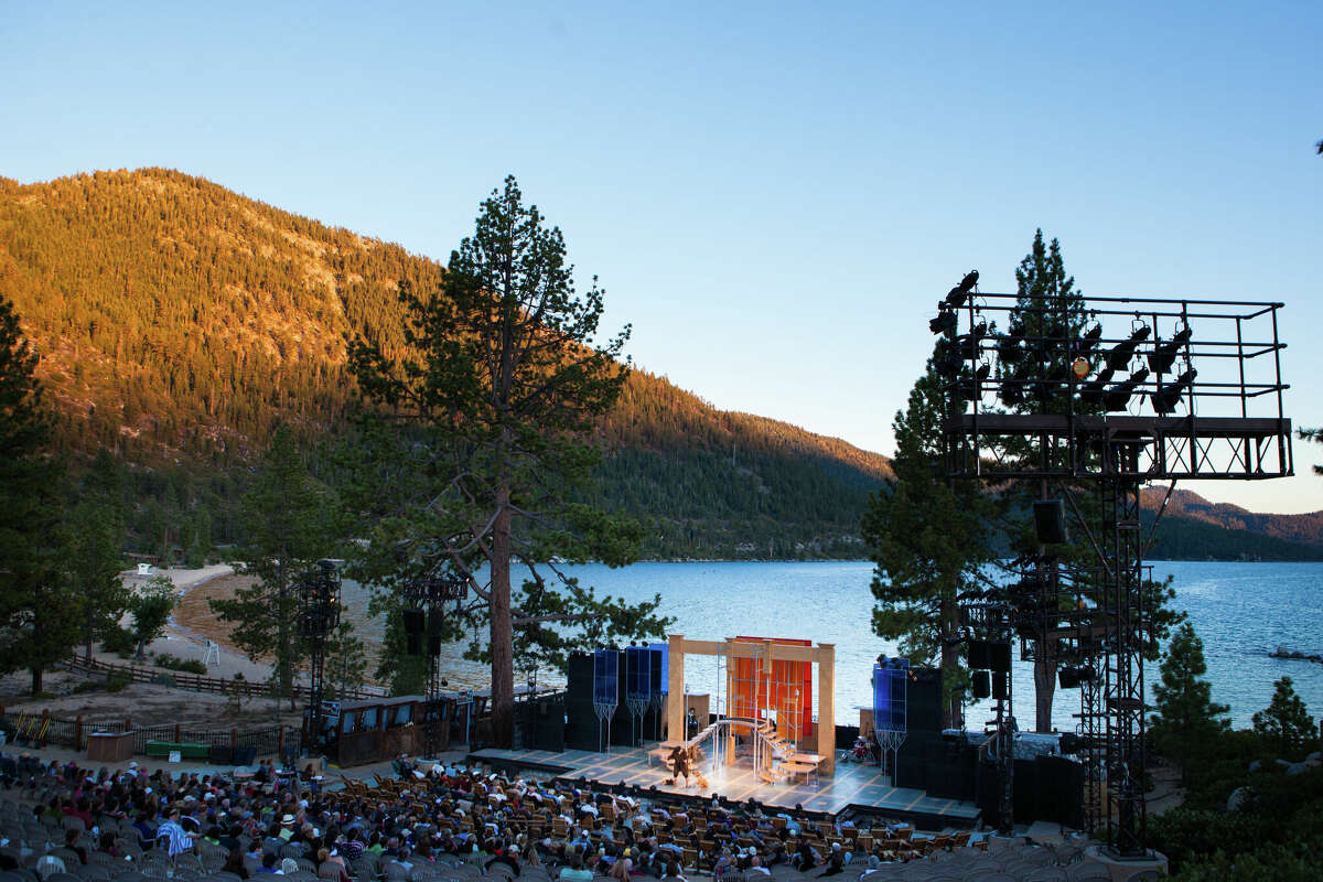 Shakespeare performances on the stage in Sand Harbor are a summer tradition in Lake Tahoe.