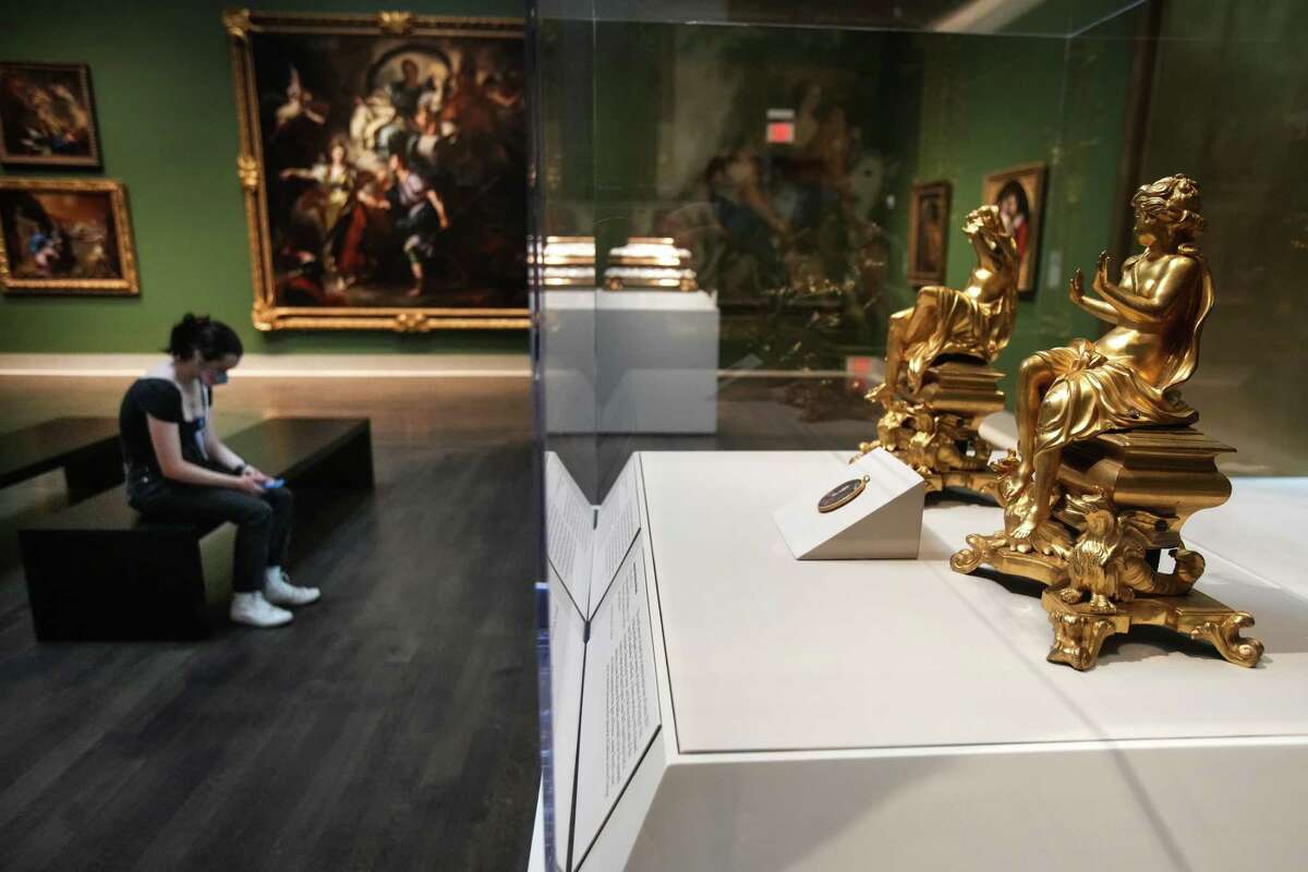 Visitors take in the redesigned Old Master Galleries at the Museum of Fine Arts, Houston Wednesday, July 27, 2022.