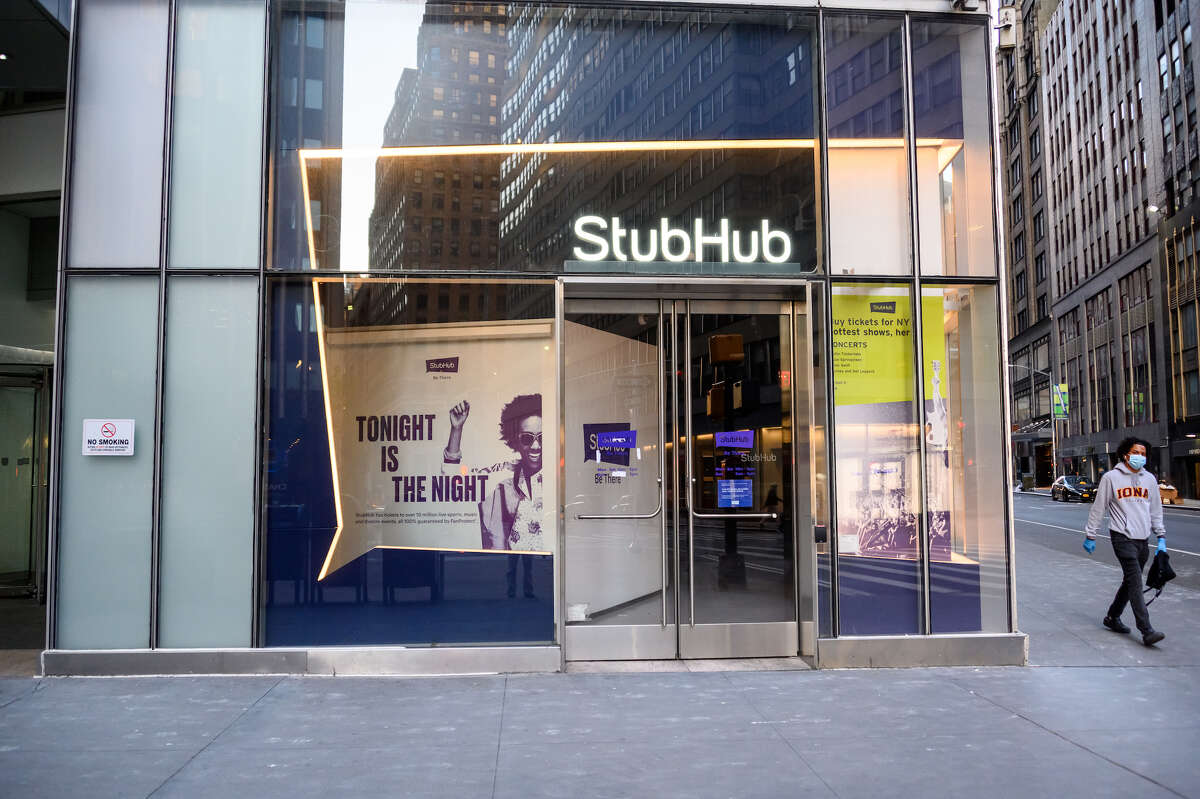 StubHub will close its San Francisco office and instead will focus on in-person work in New York City, the office pictured here, and Los Angeles.