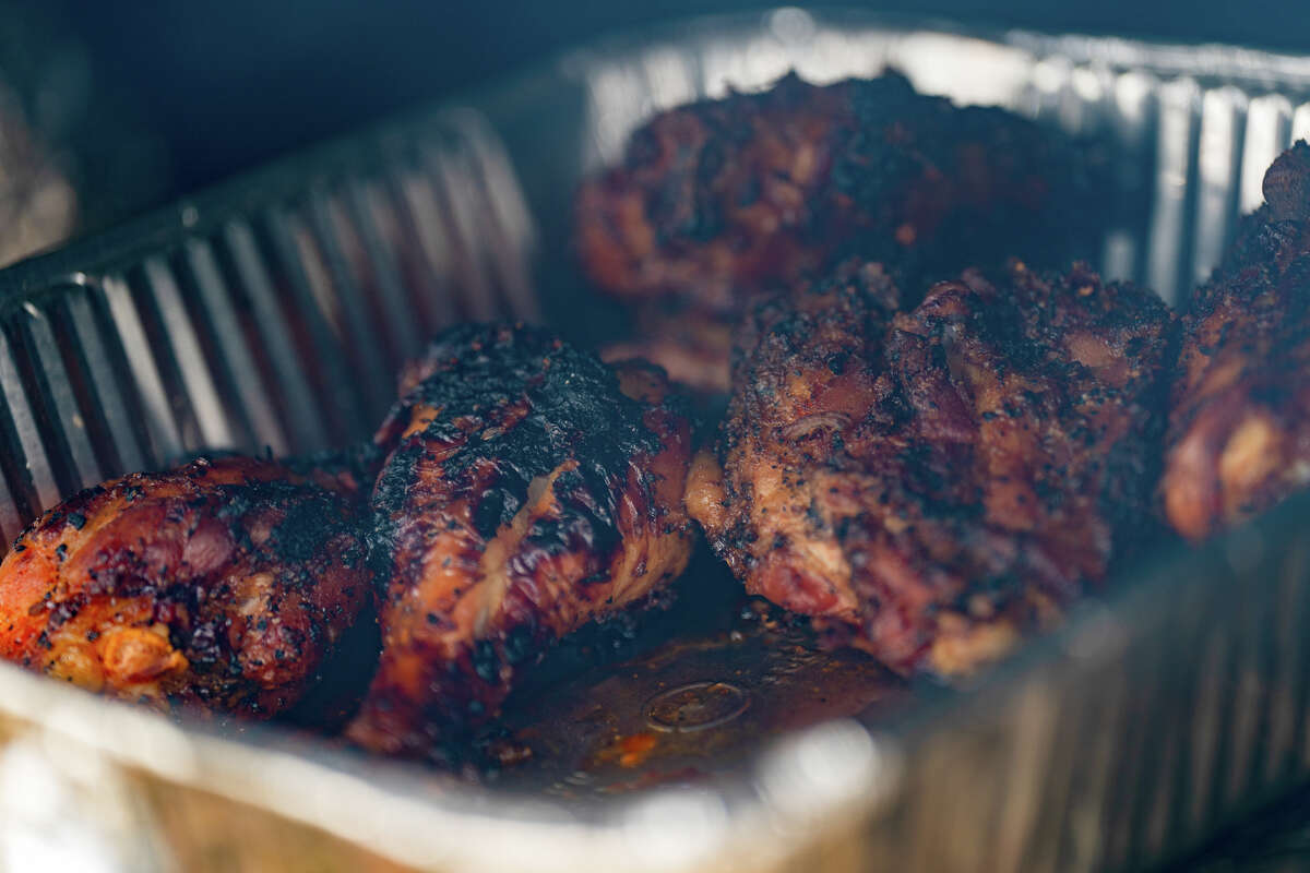 BBQ Chicken from Adams BBQ in the North Beach of San Francisco, Calif.  on Friday, July 29, 2022.