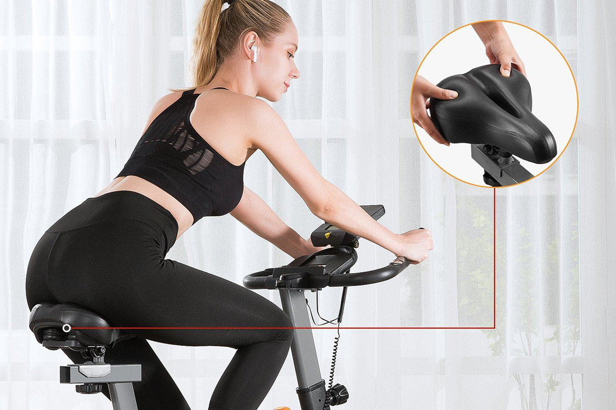 Exercise anytime with  off this stationary bike