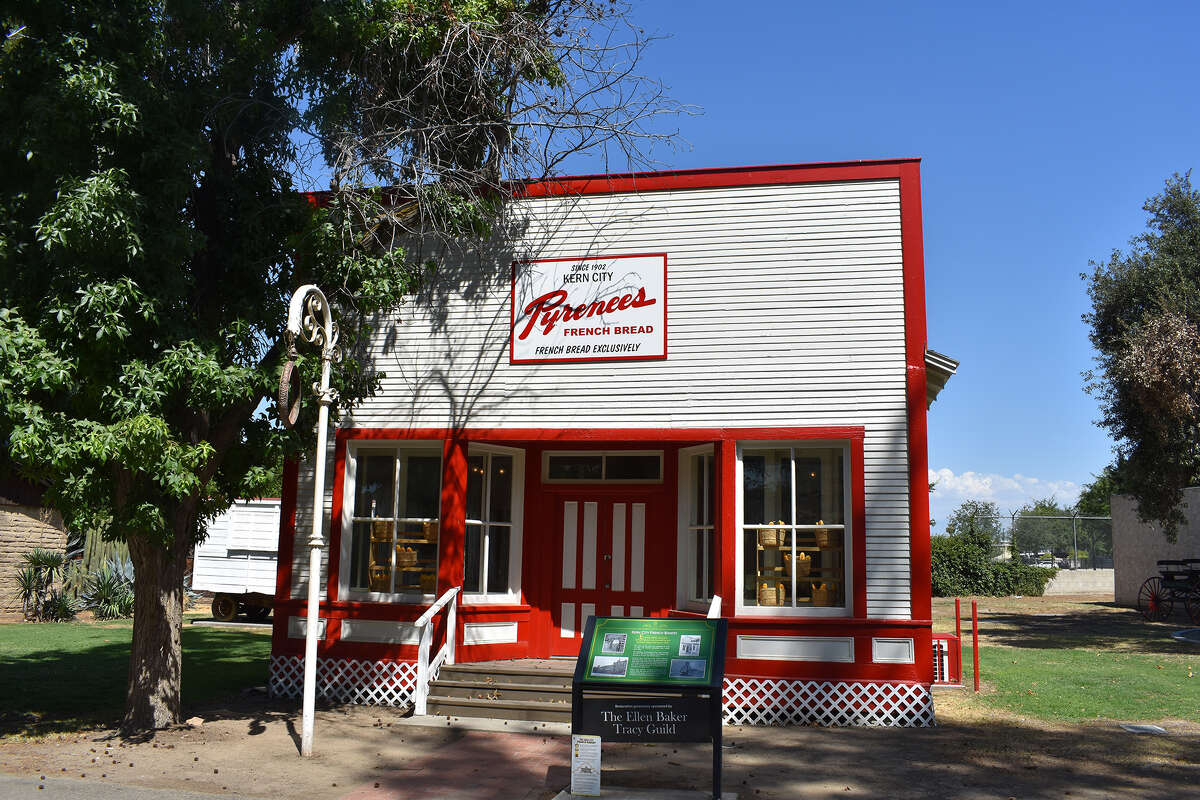 The original Pyrenees French Bakery building is currently enshrined at the Kern County Museum, which recently restored it to its original glory. 