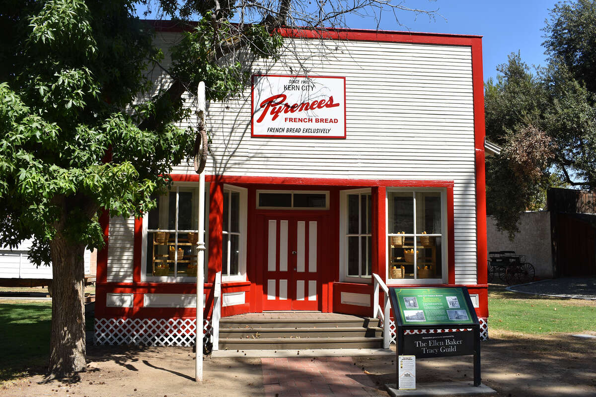 Another view of the original Pyrenees French Bakery building, restored and immortalized at the Kern County Museum in Bakersfield, Calif. 