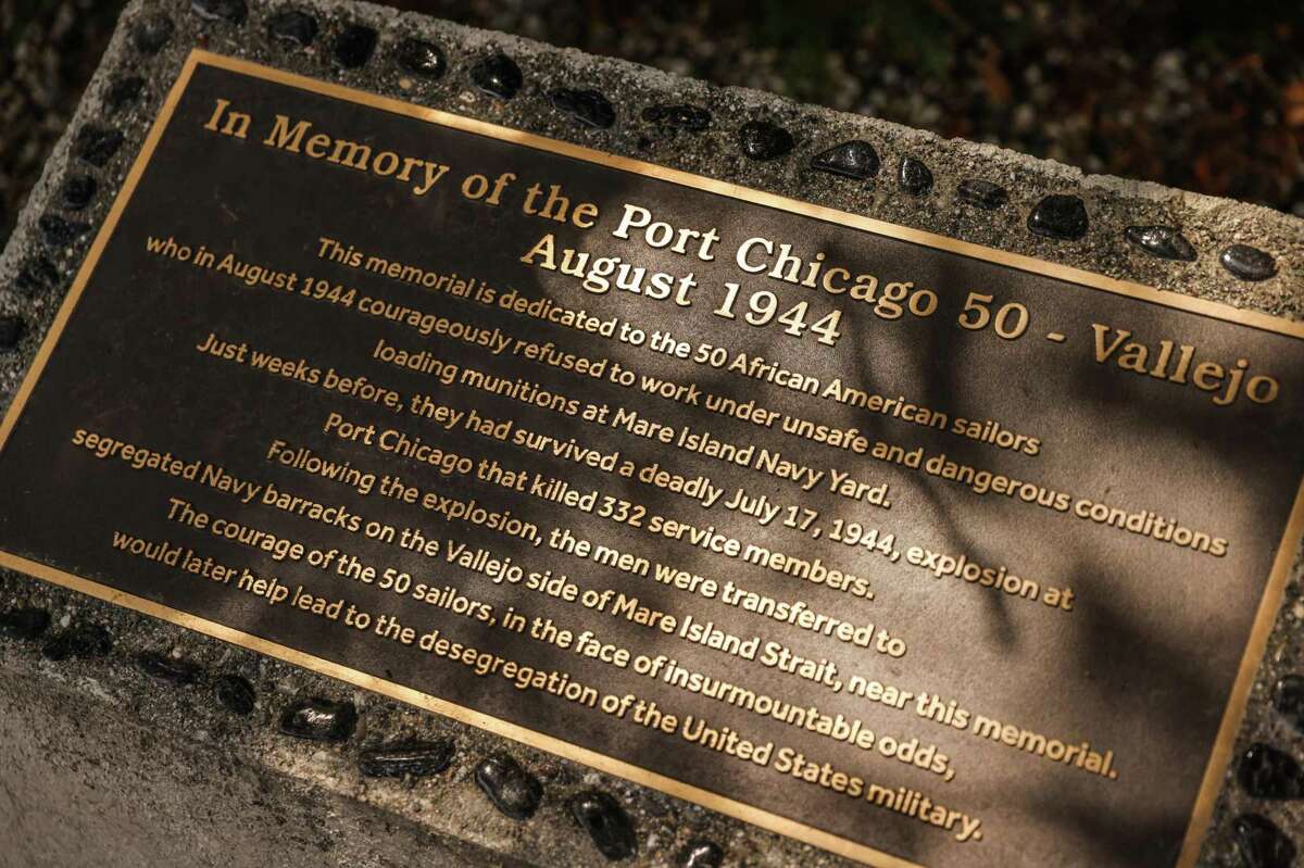 A Vallejo memorial honors the 50 Black sailors who refused to work in dangerous conditions after an explosion killed 320 people at Port Chicago Naval Magazine facility on July 17, 1944. The Port Chicago 50, as they came to be known, were convicted of mutiny, and decades of efforts to exonerate them have so far failed.