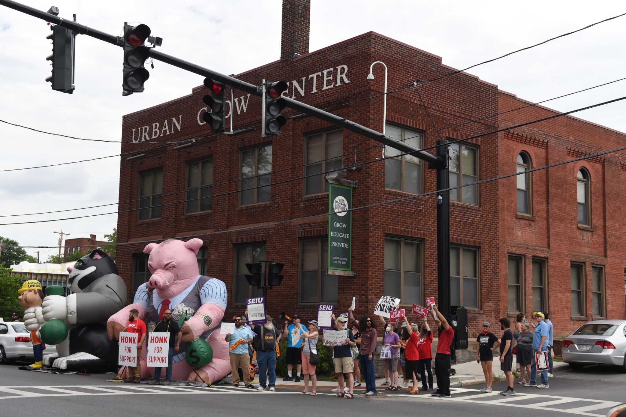 Workers protest at Capital Roots - Vimarsana News