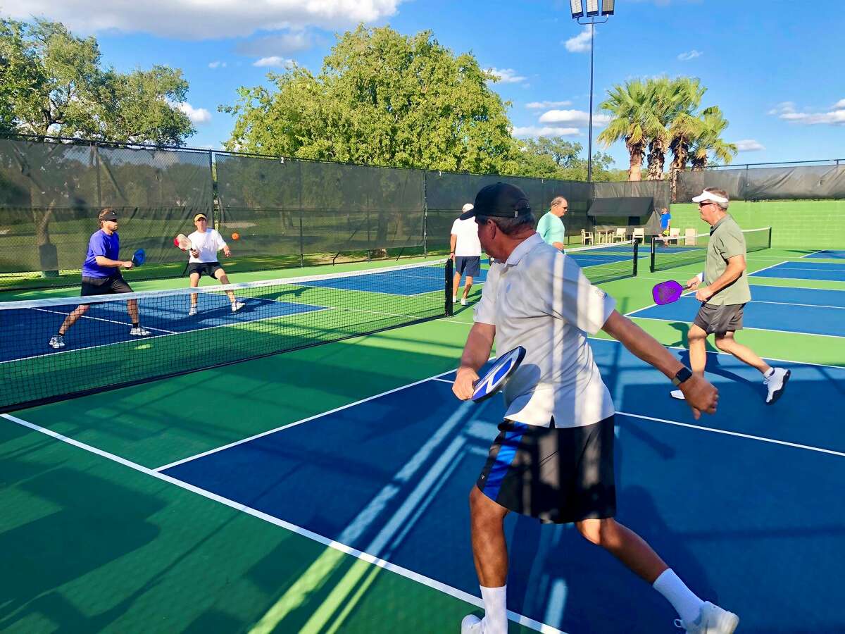 The San Antonio Country Club has six permanent pickleball courts, with hopes to build four more over the next two years.