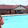 Lifeguard Bella Summers keeps watch at Nichols Park Pool.