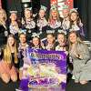 This group from Big Rapids Force cheerleaders won the older group divisional title.