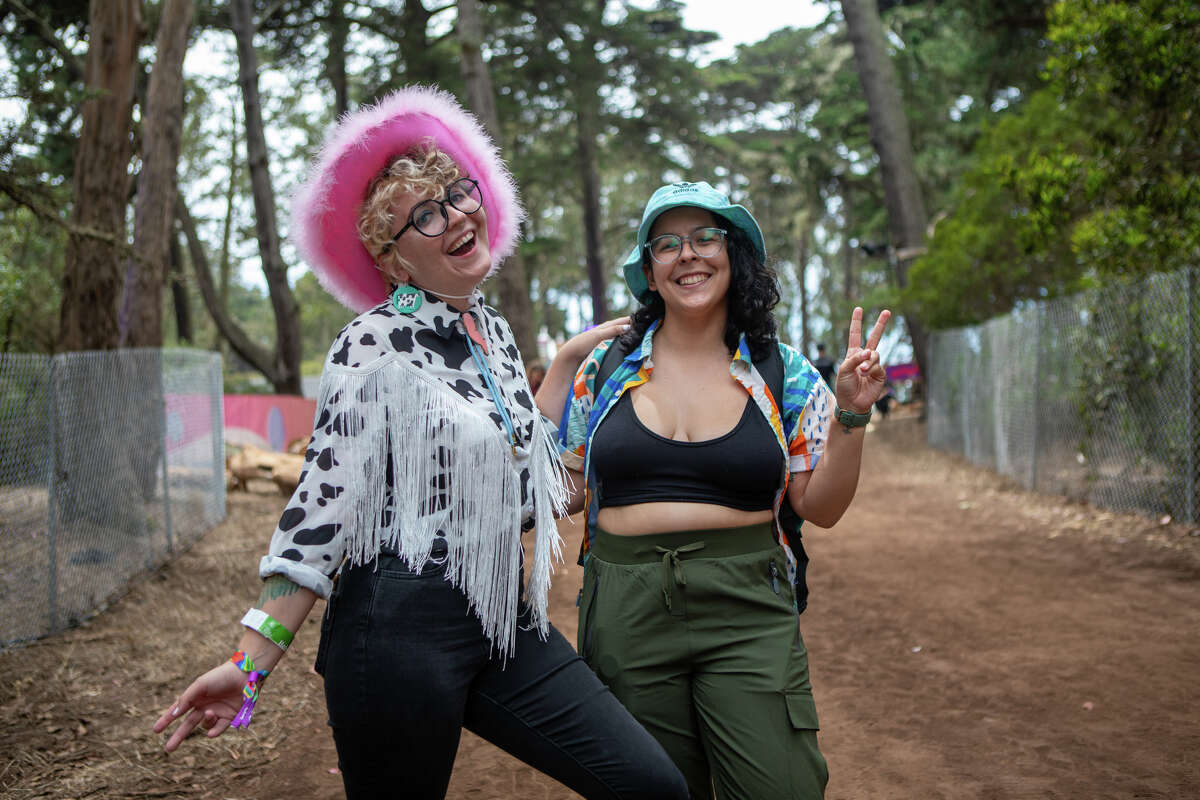 Megan Spot and Alix Reeves outside at Golden Gate Park in San Francisco, California in 2015.  August 5, 2022.