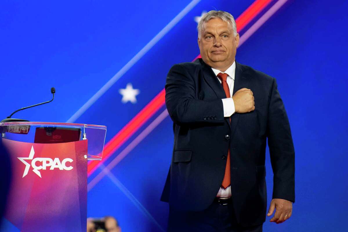 Hungarian Prime Minister Viktor Orban during the Conservative Political Action Conference in Dallas, Aug. 4, 2022. (Emil Lippe/The New York Times)