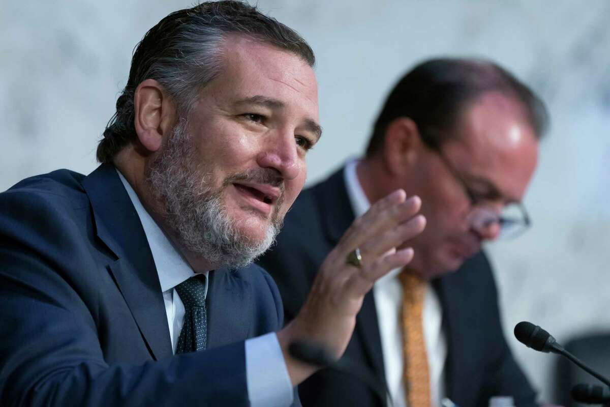 Sen. Ted Cruz slammed his boot on a desk during a Senate hearing while lambasting FBI Director Christopher Wray.
