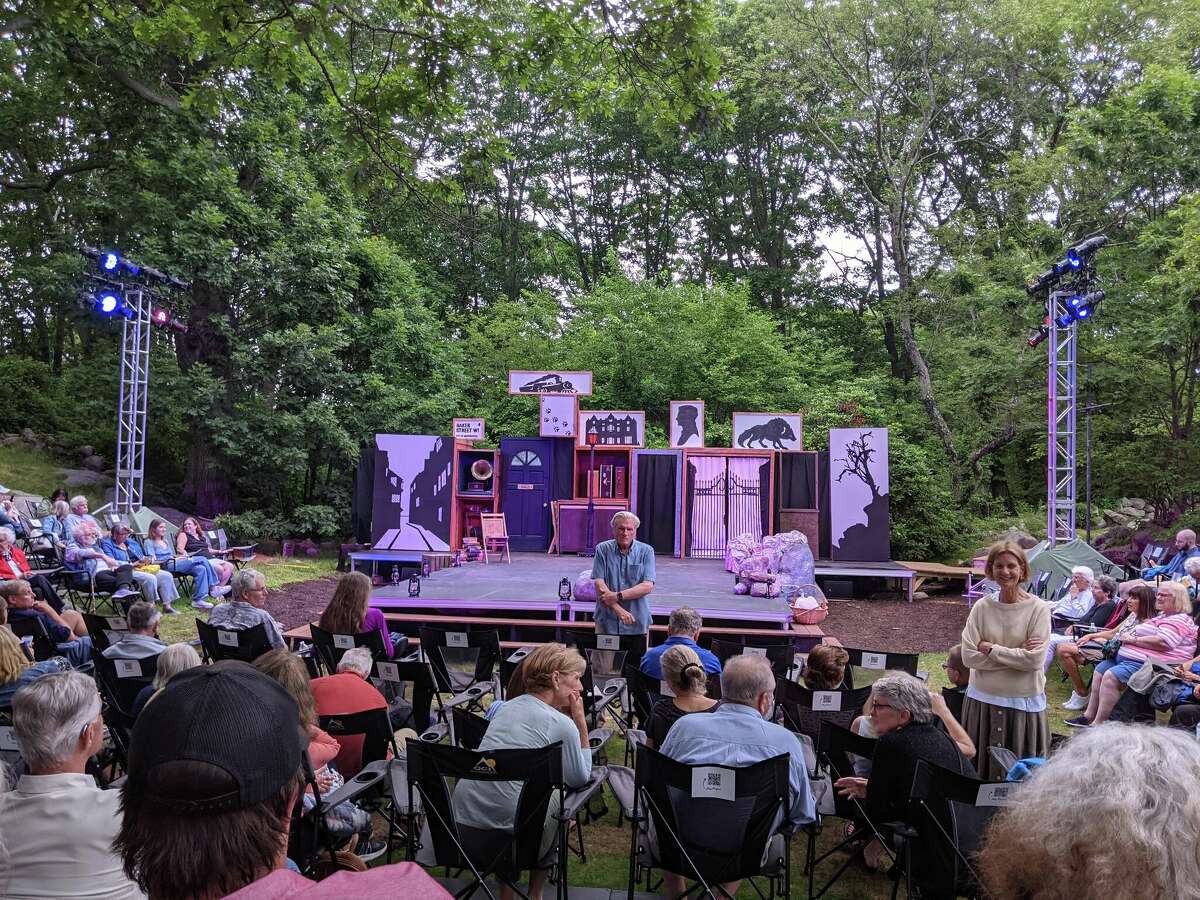 The outdoor stage at the Windhover Center for the Performing Arts hosts outdoor performances throughout the summer.