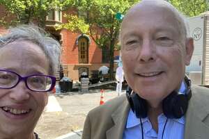 Julian Fellowes, creator of "The Gilded Age," in Troy for filming