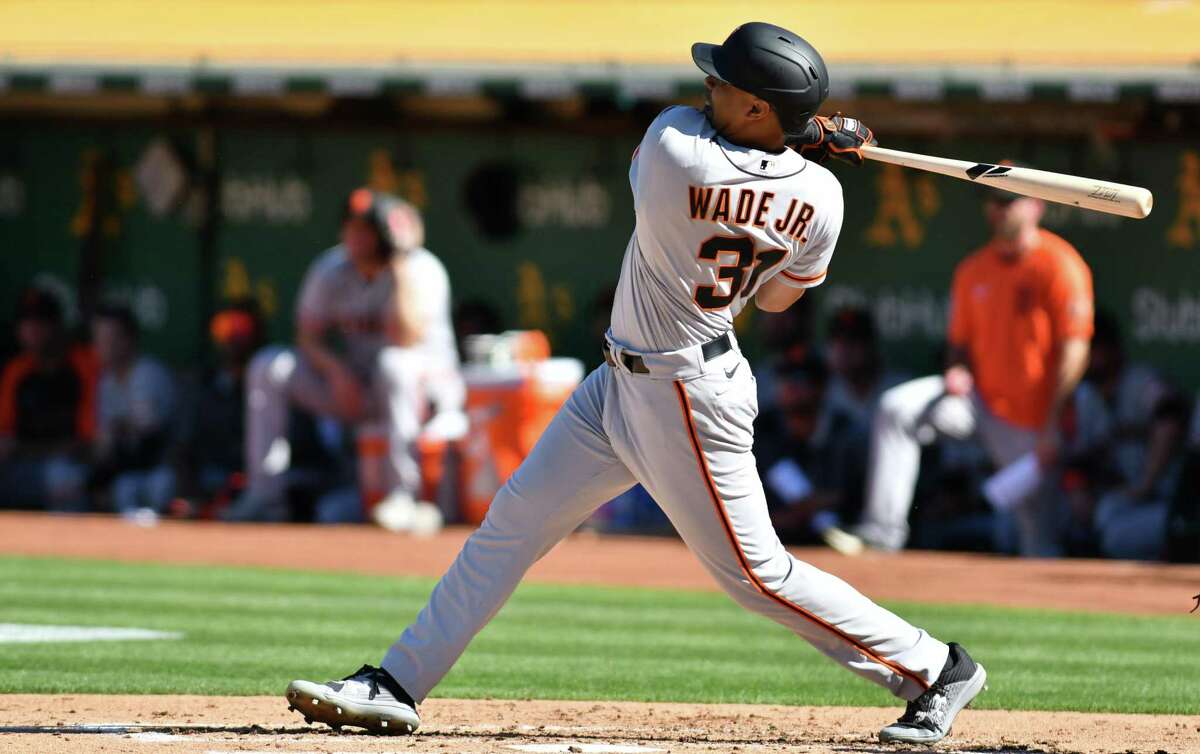 Brandon Crawford and LaMonte Wade Jr. #31 of the San Francisco Giants  News Photo - Getty Images