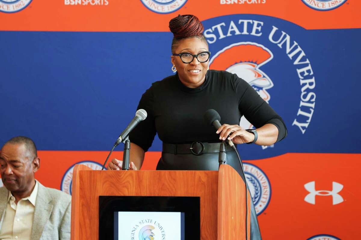 Former Bridgeport Central star Nadine Domond was introduced as the sixth coach of Virginia State University women’s basketball on June 1. Domond was the No. 1-ranked point guard in the nation in 1994.