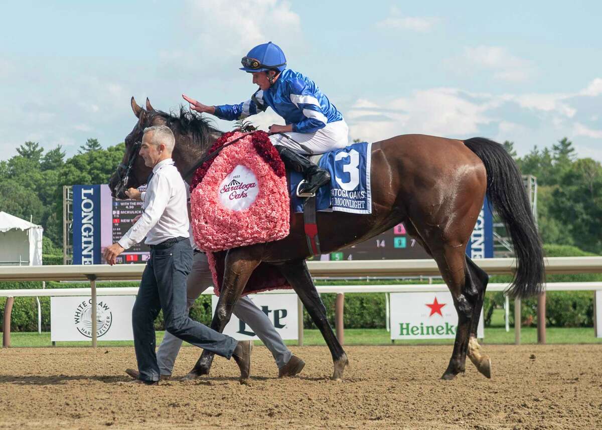 Jockey William Buick and With the Moonlight is running the Lake Placid on Saturday.