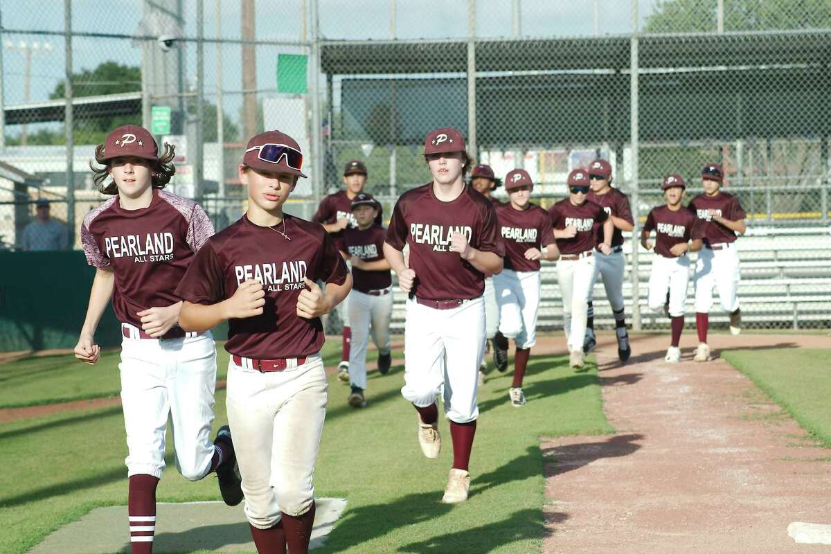 Pearland Little League plays in Tuesday's Southwest Regional championship game. 