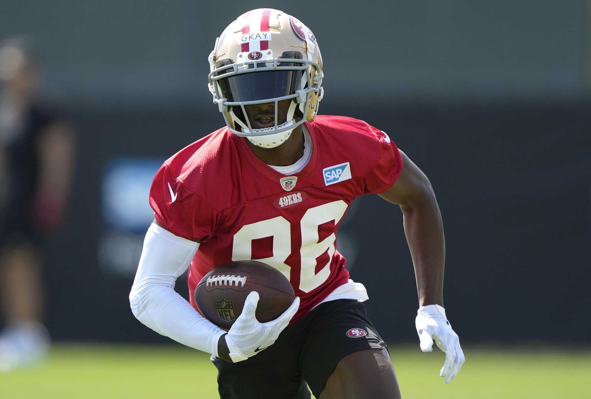 49ers' rookie Danny Gray has another up-and-down day at practice