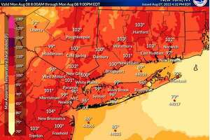NWS: Temperatures will feel like over 100 to start week in CT