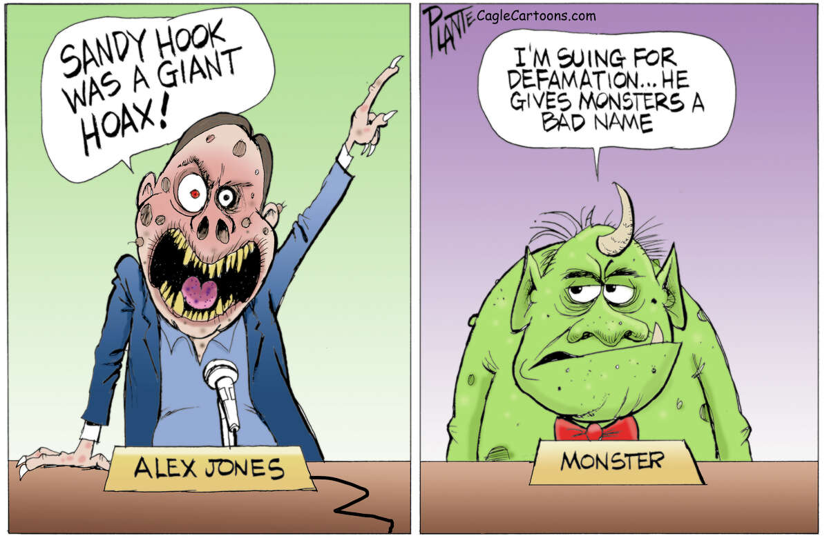 Alex Jones the Monster, Sandy Hook Elementary School shooting, parents of the victims, defamation lawsuit.