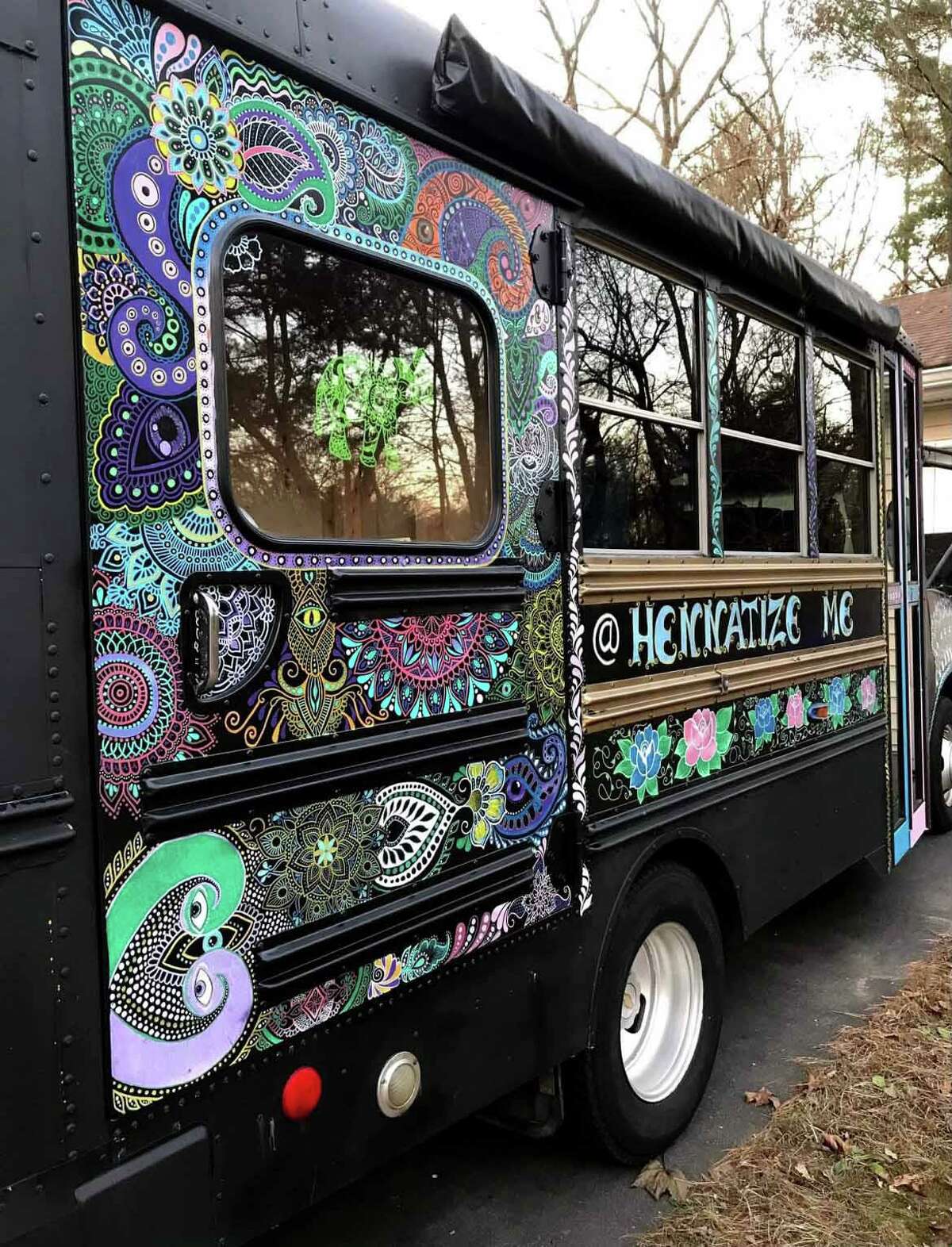 The Hennative henna bus will be at the Doors Festival at Avant Garde in Branford on Sunday, Aug. 14.