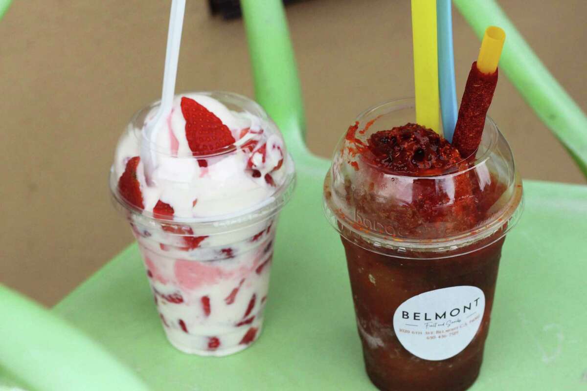 Tamarind diablito and a creminieve from Belmont Fruit and Snacks in Belmont.