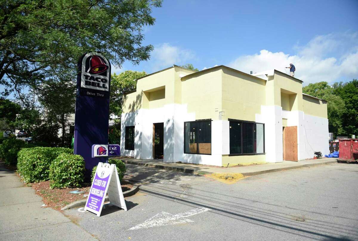 Taco Bell is closed for renovations in the Riverside section of Greenwich, Conn. Monday, Aug. 8, 2022.