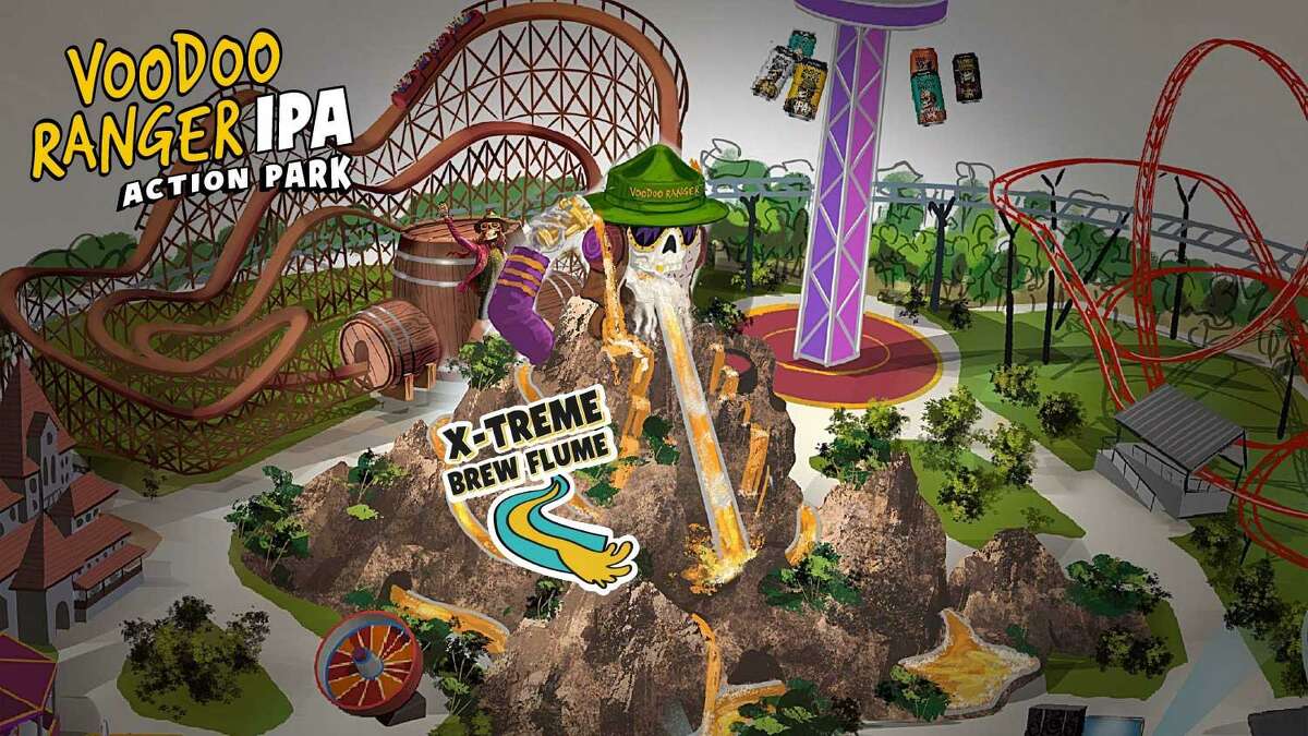 An ad for Voodoo Ranger IPA Action Park.